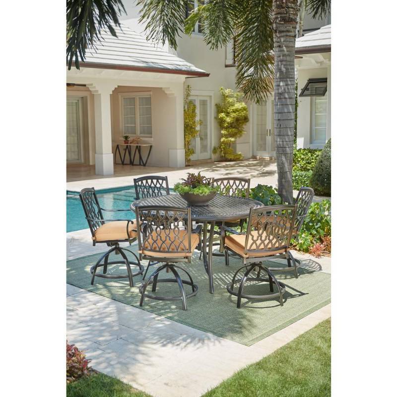 Home Decorators Collection Ridge Falls 7 Piece Aluminum Outdoor