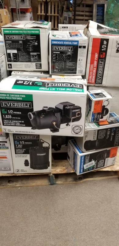 WHOLESALE MIXED LOT  OF RETURNS submersible water pumps