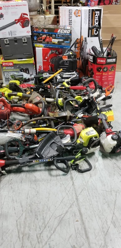 Pallet of salvage tools for parts o repair