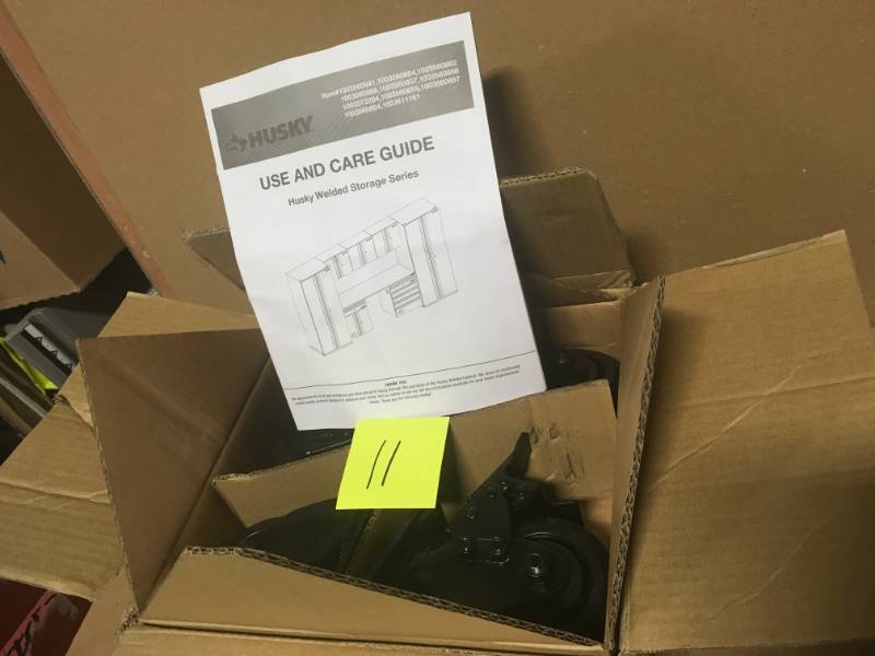 Husky Heavy Duty 4 in. Caster Kit CASE in very good condition