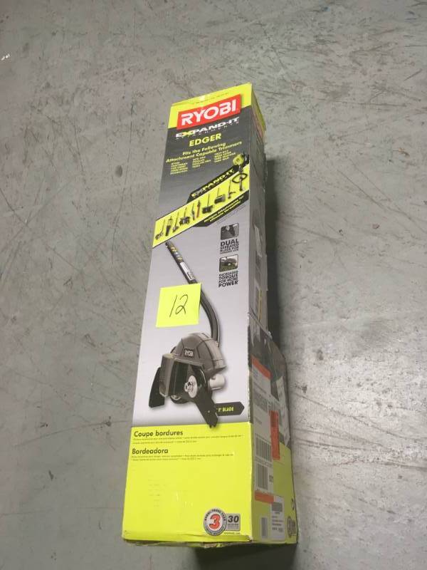 RYOBI Expand-It 8 in. Universal Straight Shaft Edger Attachment in very good condition