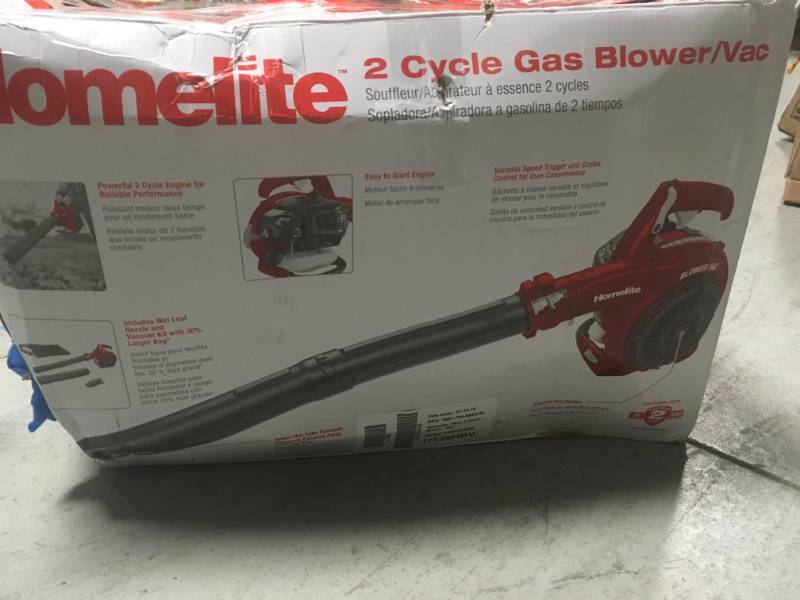 Homelite 150 MPH 400 CFM 2-Cycle Handheld Gas Leaf Blower in very good condition