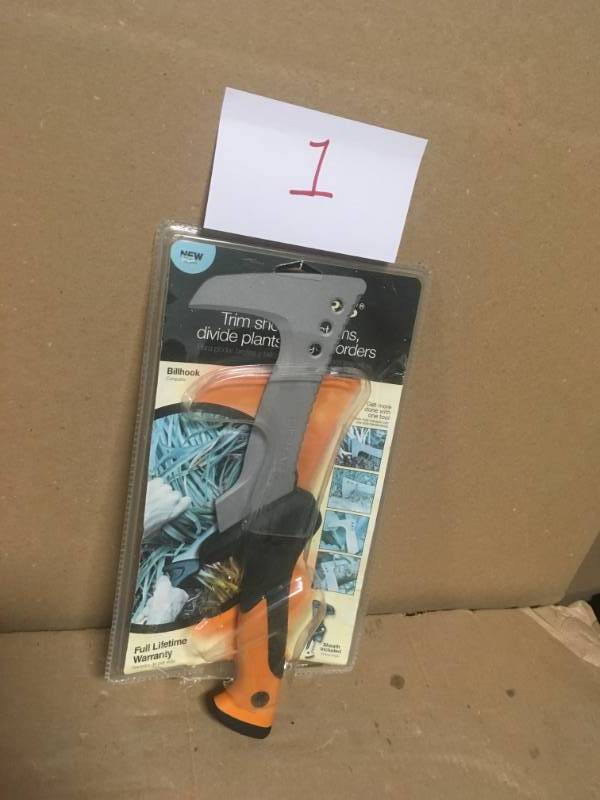 lot 1 image: Fiskars Billhook Steel Clearing Hook (13 in. ) in good condition