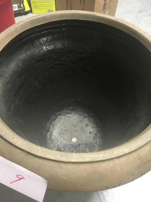 lot 9 image: 29.25 in. H in Granite Stone Bell Planter in good condition