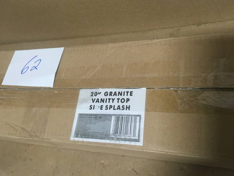 lot 62 image: Pegasus 20 in. Granite Sidesplash in Napoli in good condition