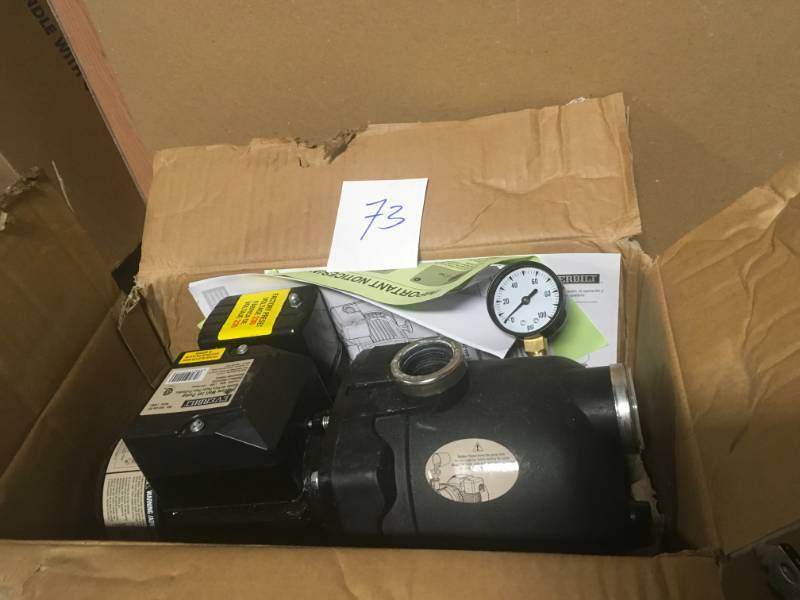 lot 73 image: Everbilt 12 HP Shallow Well Jet Pump in good condition