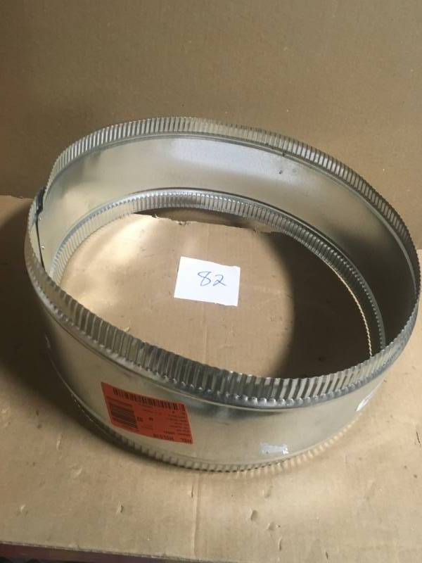 lot 82 image: Master Flow 16 in. Flexible Duct and Sheet Metal Connector Splice Collar in good condition