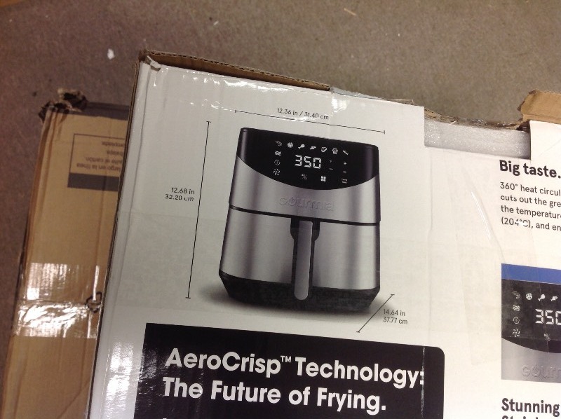 lot 114 image: Gourmia Digital Air Fryer 5 Qt.4.7L Capacity in good condition