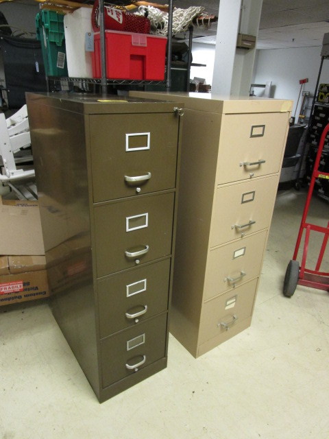 lot 709 image: TWO METAL FILING CABINETS