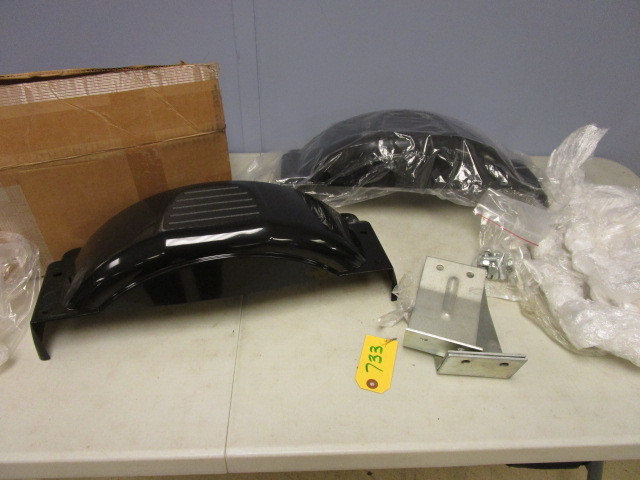lot 733 image: PAIR OF FENDERS WITH HARDWARE