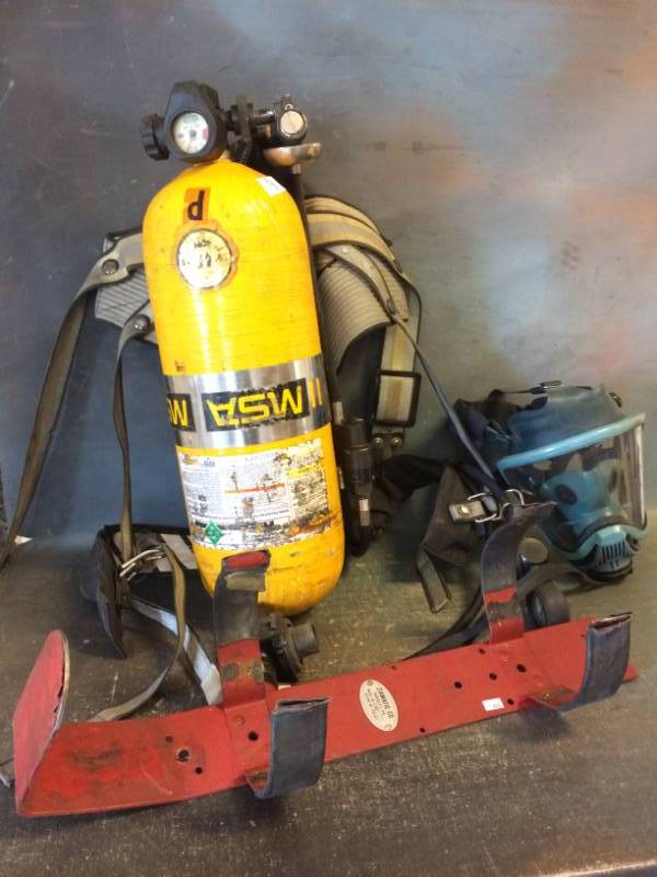 Decommissioned Fireman SCBA Air Pack