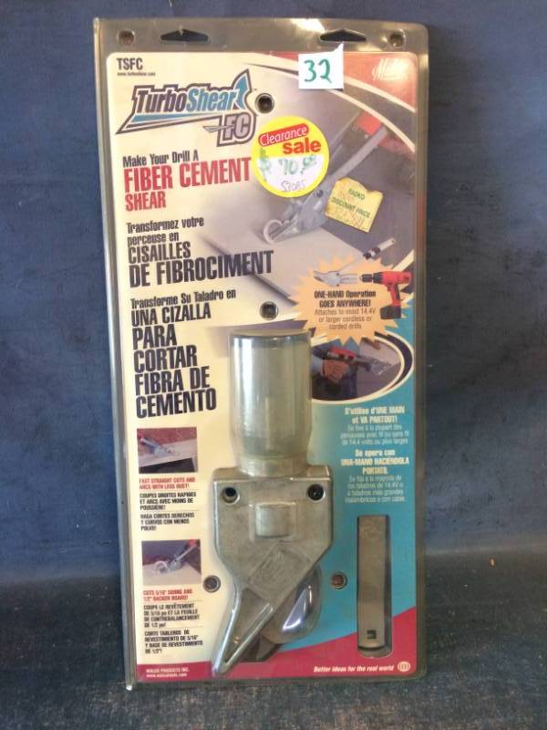 Fiber Cement Shear Drill Attachment