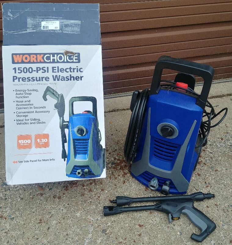 lot 17 image: 1500 psi Elec. Pressure Washer
