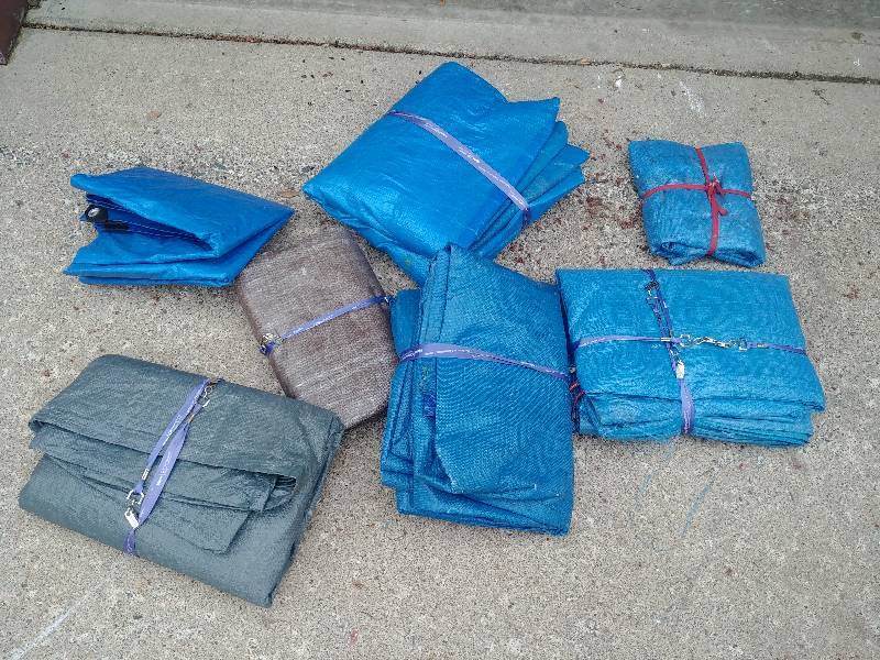 lot 33 image: Assorted Tarps