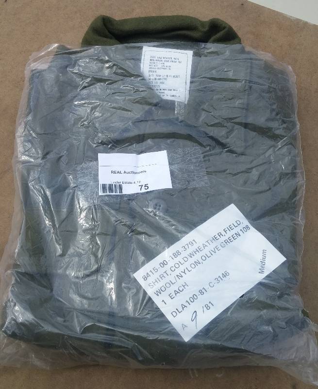 lot 75 image: Authentic U.S. Army Wool Shirt