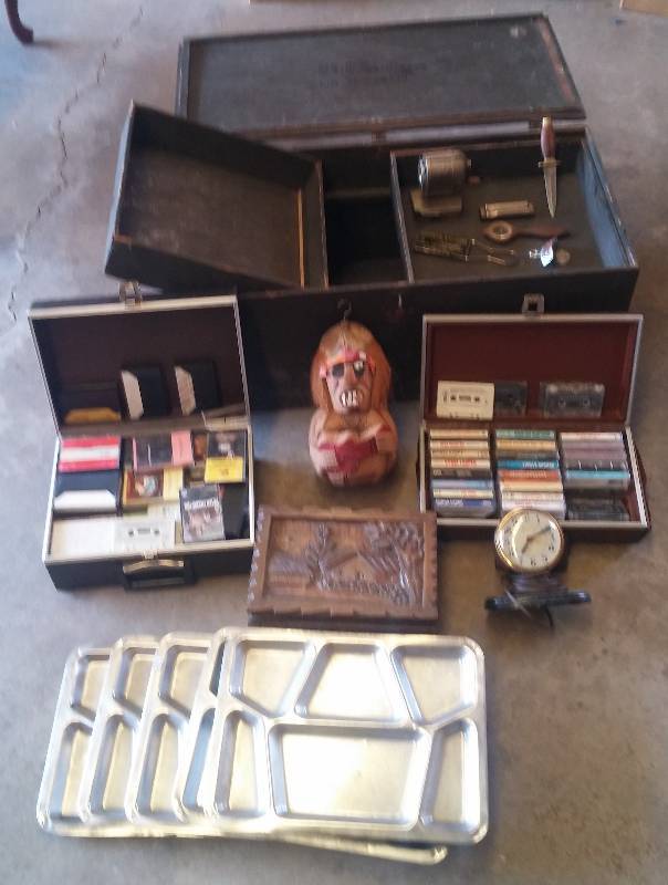 lot 111 image: Authentic U.S. Army Foot Locker and Curious