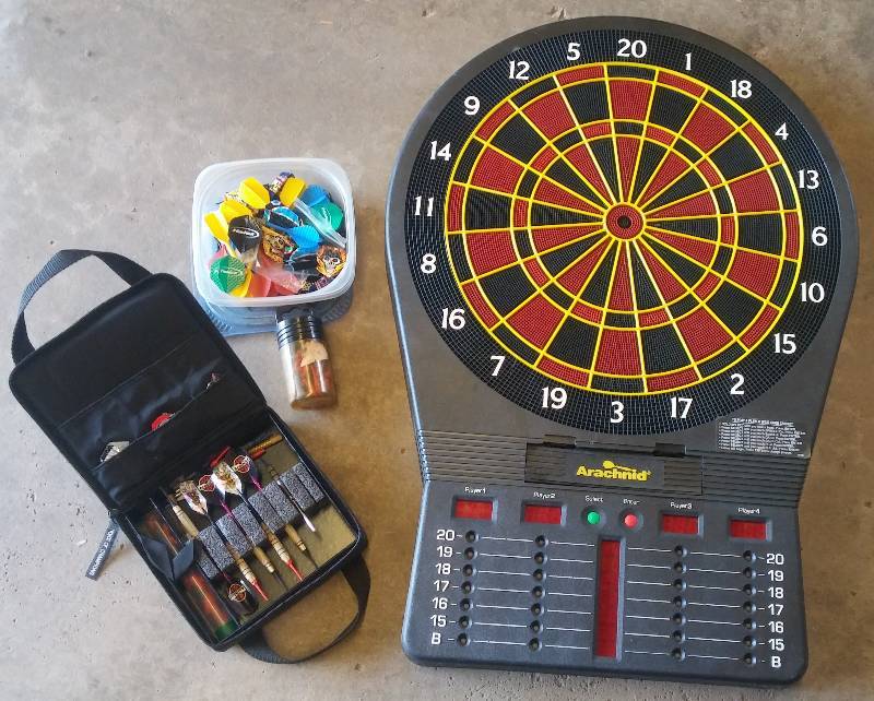 lot 117 image: Dart Board plus Darts Sets