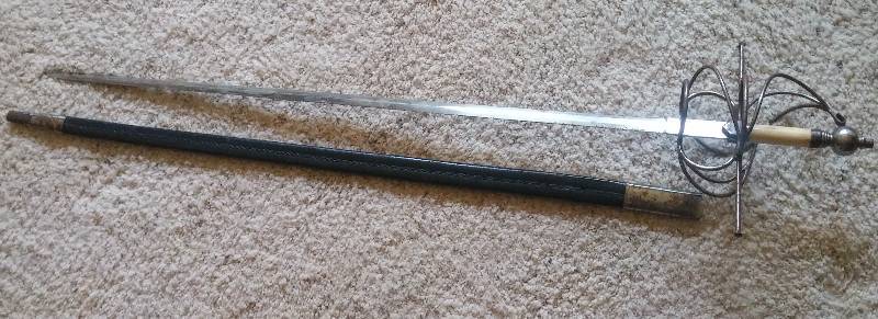 lot 120 image: Vintage Sword with Scabbord