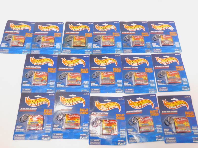 Lot of Hotwheels Key chains