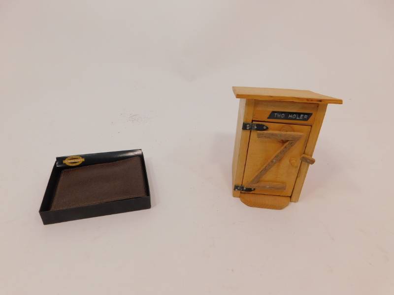 New Billfold, Homemade Two Hole Out House