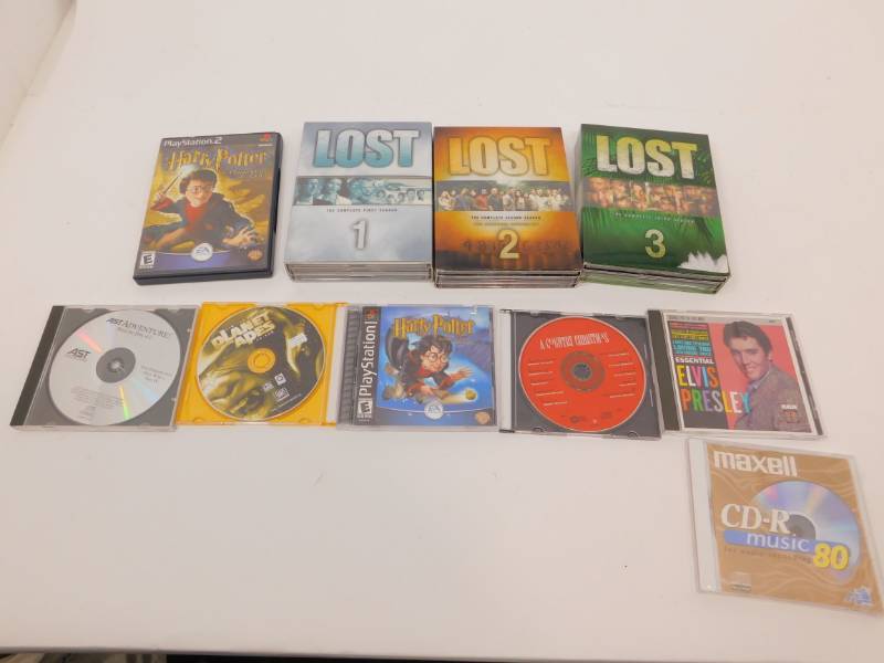 Lot of DVDs, CDs And PlayStation Game