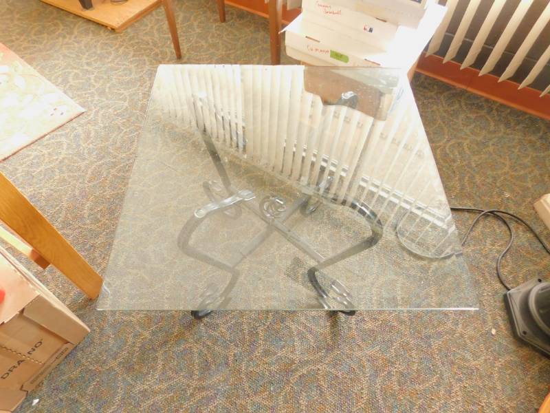 Glass End Table