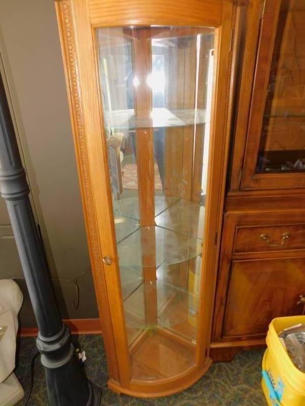 Oak Corner Hutch