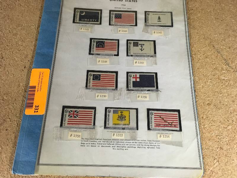 lot 331 image: Historic Flag Stamps
