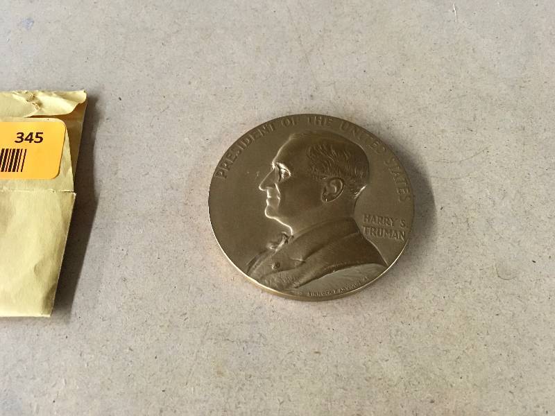lot 345 image: Harry S. Truman Large Coin