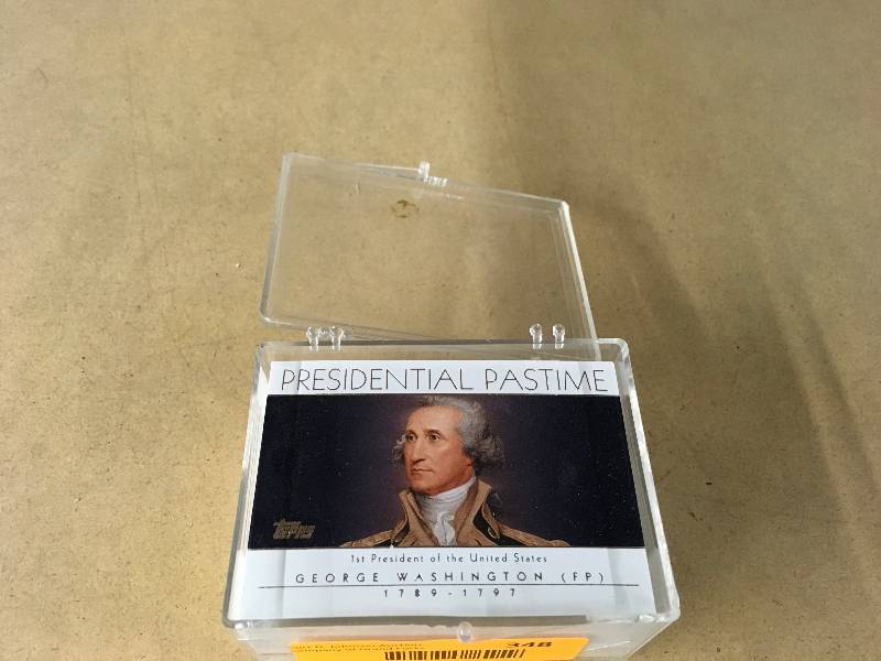 lot 348 image: Topps Presidential Pastime Cards