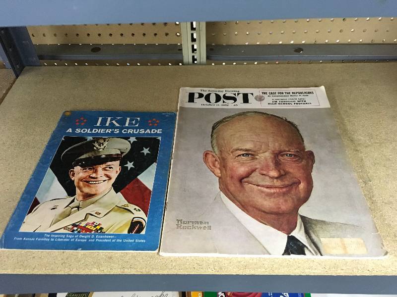 lot 362 image: IKE A Soldiers Crusade Magazine & Post Magazine Featuring IKE
