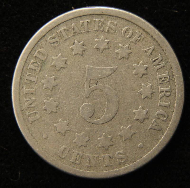 lot 08 image: 1876 US SHIELD NICKEL