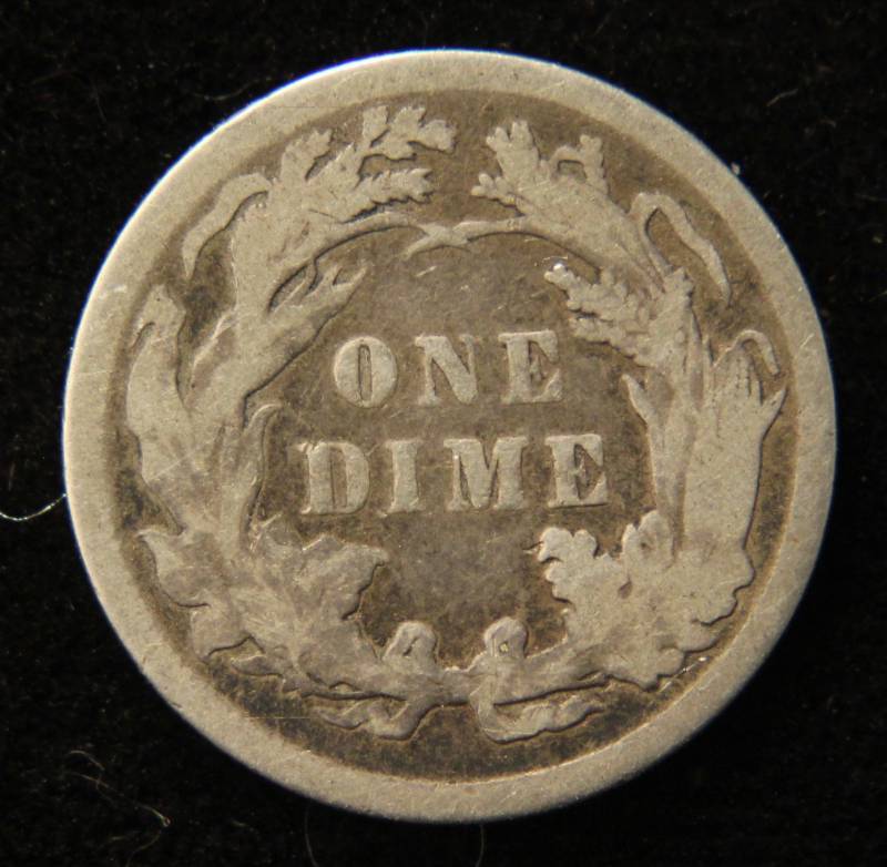 lot 28 image: 1886 US SEATED LIBERTY SILVER DIME