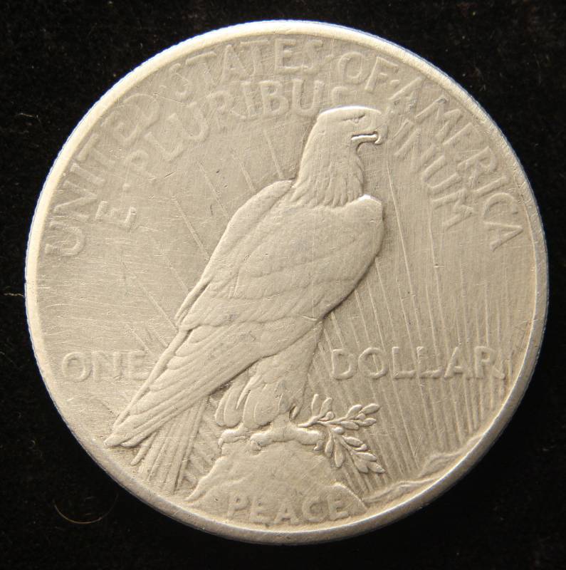 lot 40 image: 1925 PEACE SILVER DOLLAR