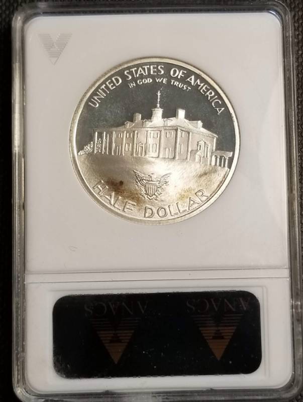 lot 04-A image: 1982-S PROOF WASHINGTON COMMEMORATIVE HALF DOLLAR PF69 ANACS
