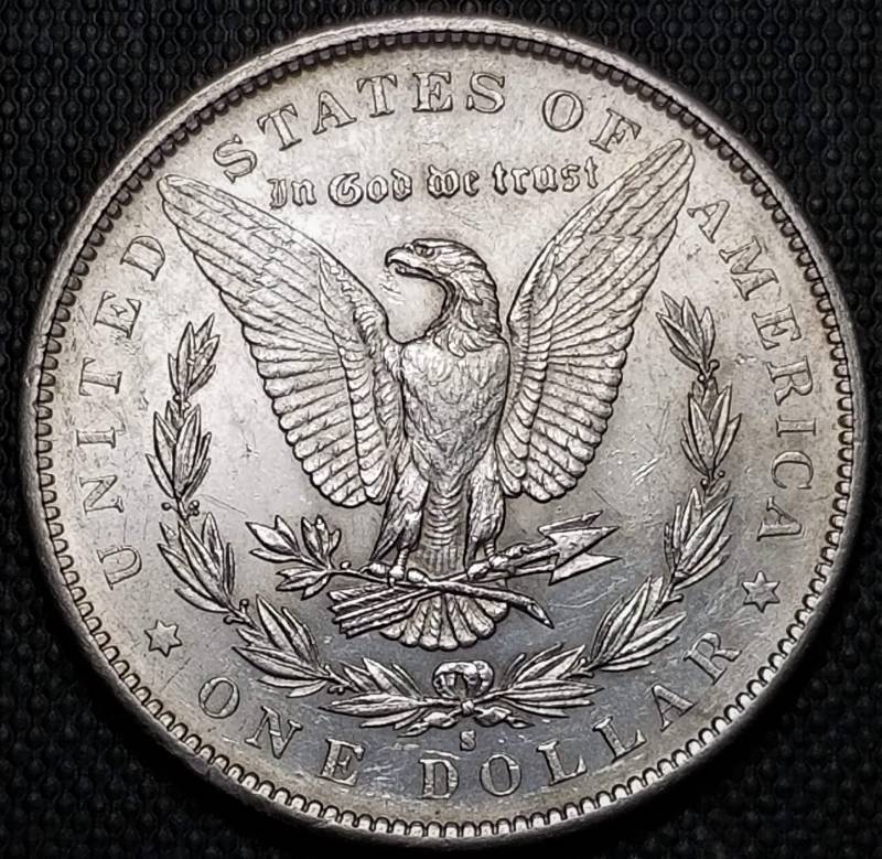lot 13-A image: 1891-S MORGAN SILVER DOLLAR IN HIGH GRADE BETTER DATE COIN