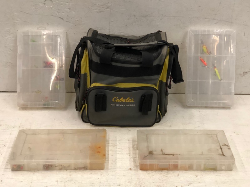 lot 23 image: Cabelas Tackle Storage Bag