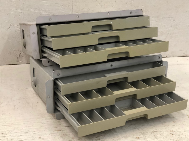 lot 27 image: (2) Built-In Boat Tackle Storage Trays