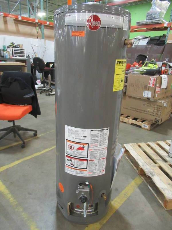 Rheem Professional Classic 40 Gal Tall 40000 Btu Atmospheric Residential Natural Gas Water 4189