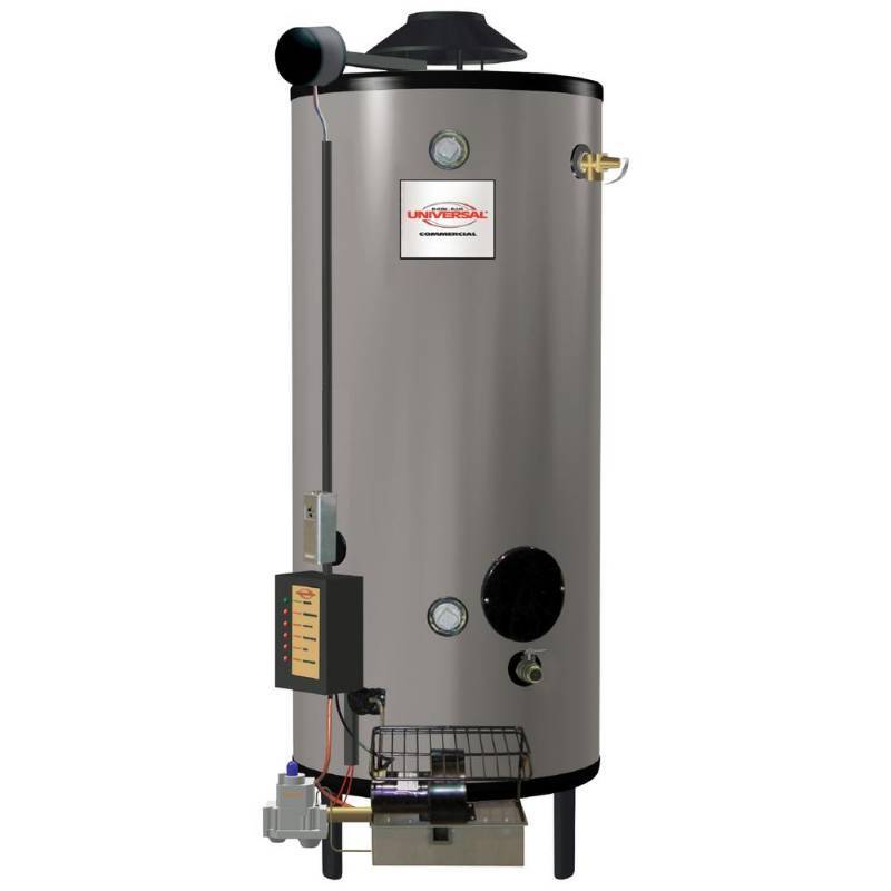 lot 2 image: Rheem Commercial Universal Heavy Duty 100 Gal. 199,9000 BTU Low NOx (LN) Natural Gas Tank Water Heater, GN100-200 - NEW IN CRATE