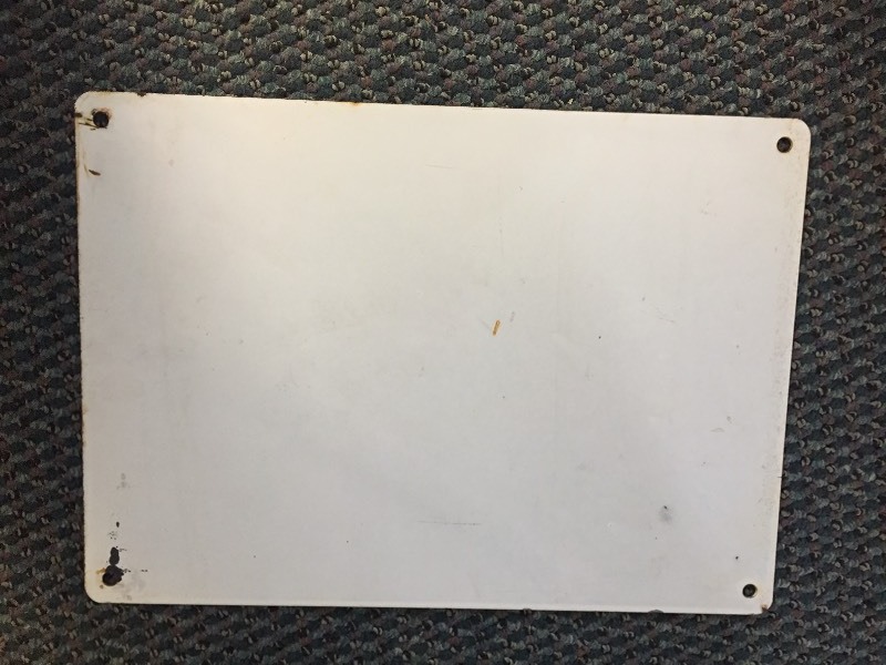 lot 16 image: Porcelain Sign