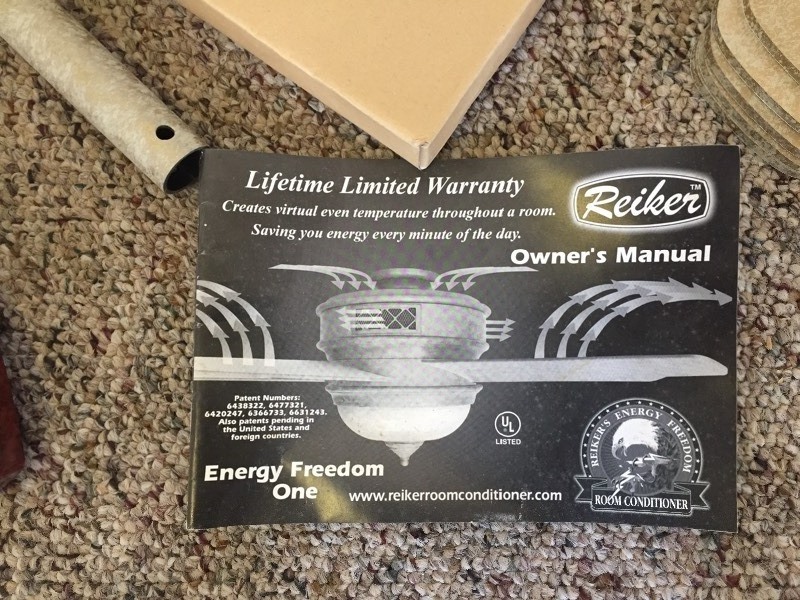 lot 20 image: New Remote Control Ceiling Fan WIth Heat