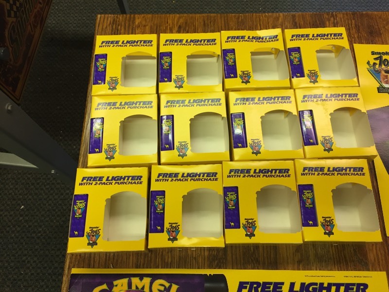 lot 36 image: Camel Joe Lighters & Signage