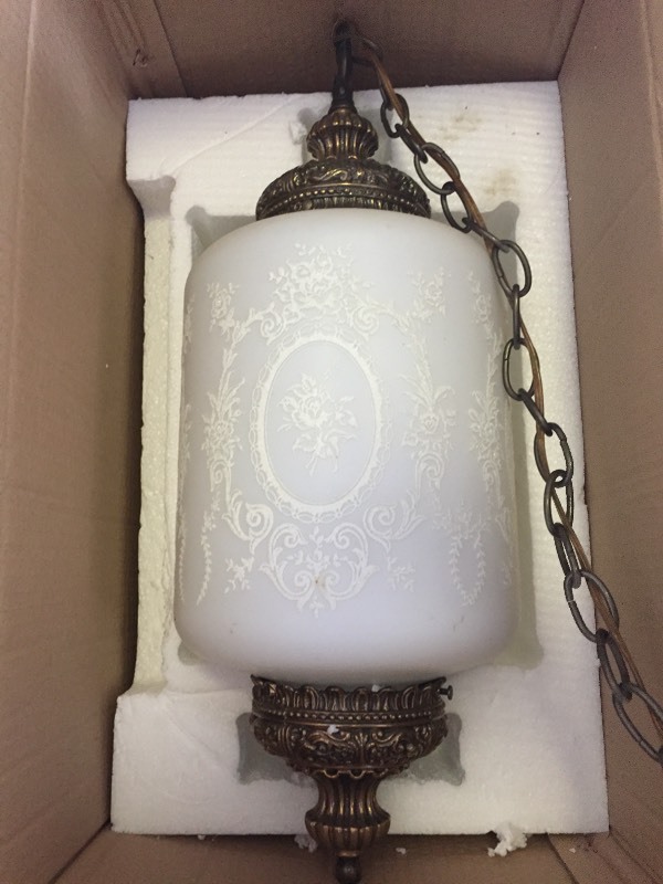 lot 41 image: VIntage Unique Hanging Light