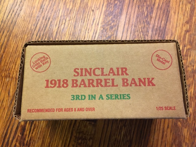 lot 48 image: Ertl Sinclair 1918 Ford Barrel Bank