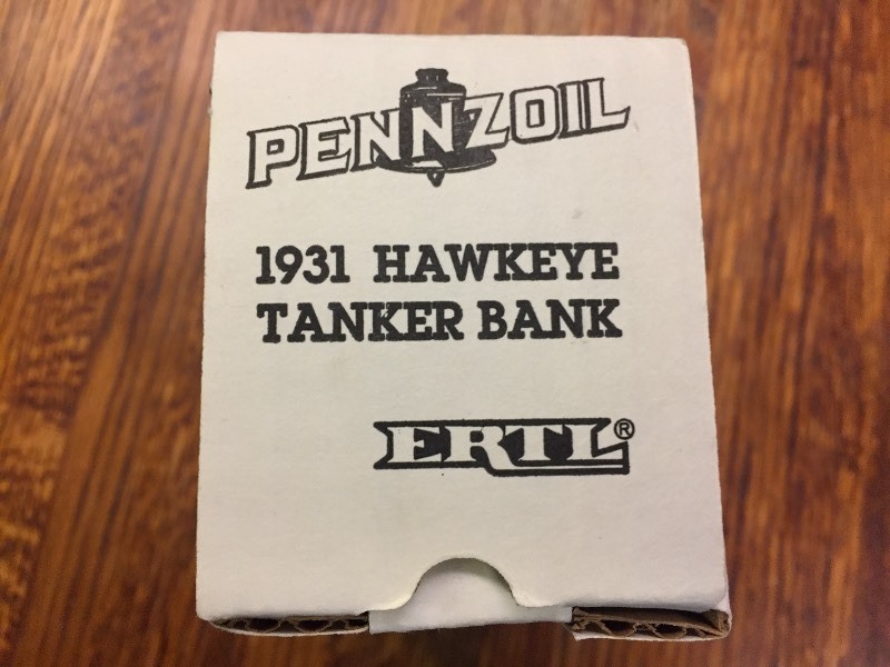 lot 49 image: Ertl Pennzoil 1931 Hawkeye Tanker Bank