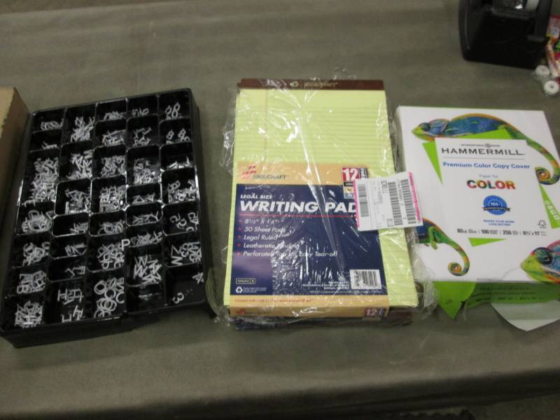 lot 28 image: Color Copy Cover Paper, Writing Pad...