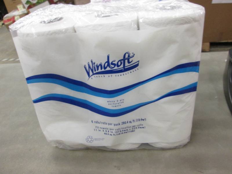 lot 51 image: 6 Rolls Windsoft Paper Towels...