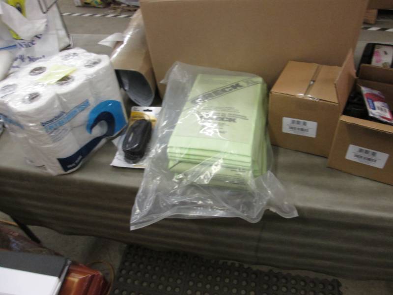 lot 61 image: Toilet Tissue, Coil Cord, Oreck XL ...