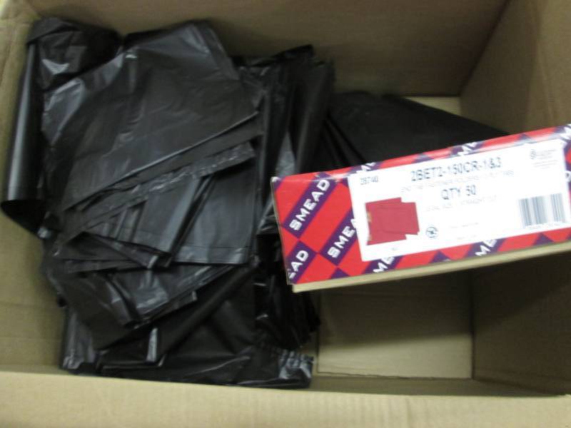 lot 75 image: XLarge Trash Bags, Fastener Folders...